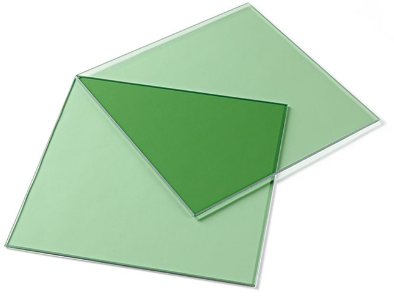 Solar glass green